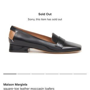 Maison Margiela Black Leather Loafers